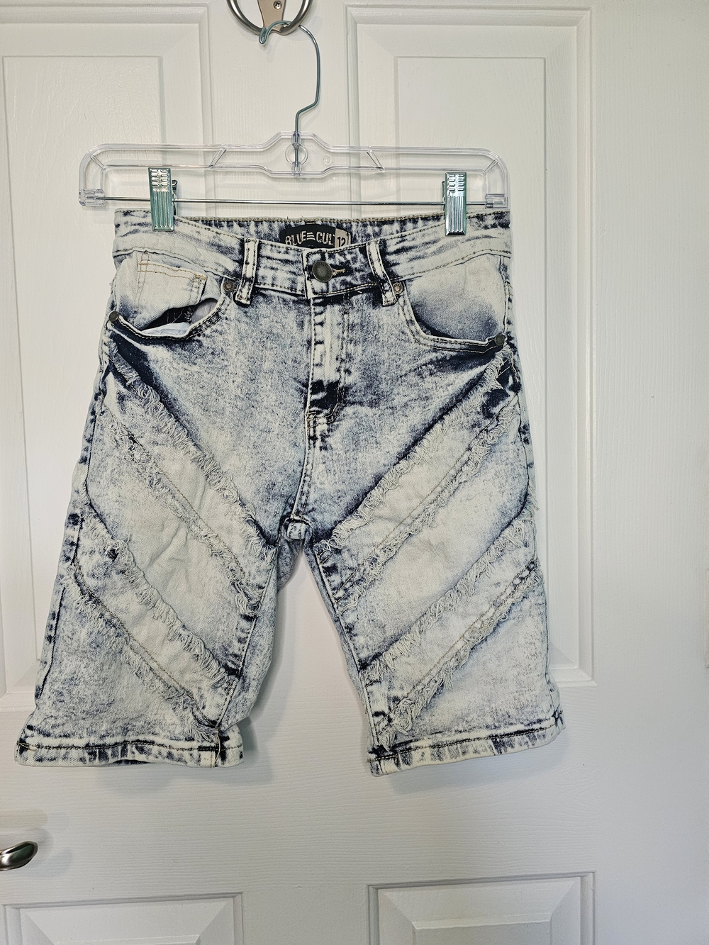 Blue Cult Acid Wash Denim Shorts Youth Size 12
